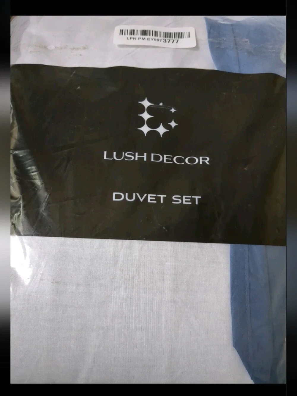 Lush Decor Coastal Chic Scalloped Edge Cotton Duvet Cover Set 3 Piece Full/queen